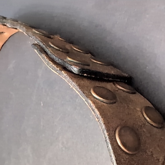 Cirque De Soleil Women's Brown Leather Studded Belt,M. - Picture 2 of 10